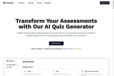 AIQuizGen — AI-Quiz- & Fragegenerator preview